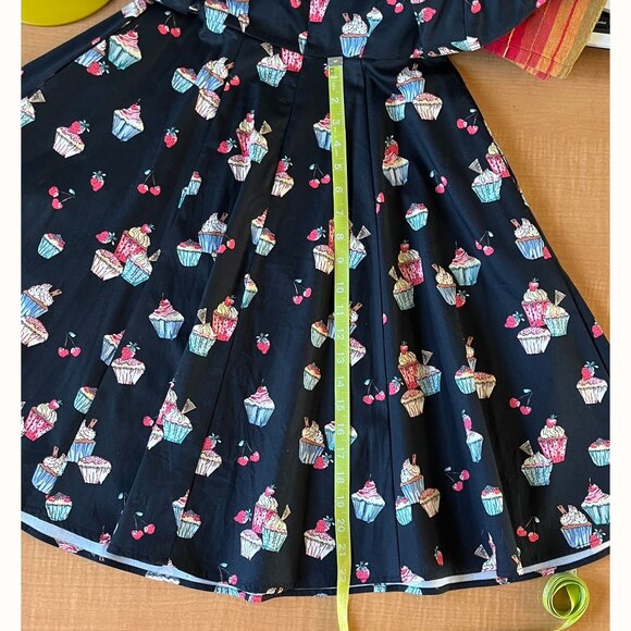 ATTIC SALT - Cupcake and Cherry Midi Dress - with pockets!! - Picture 4 of 11